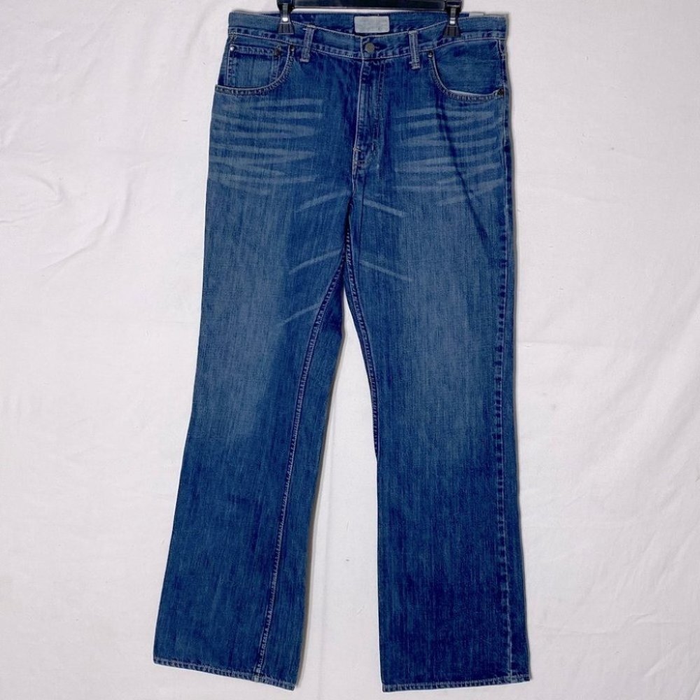 Vintage Y2K American Eagle Outfitters Med Wash Distressed Boot Cut 34